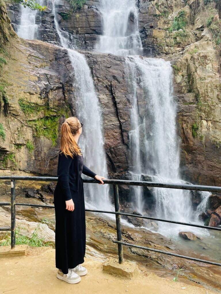 Ramboda water fall With kushin